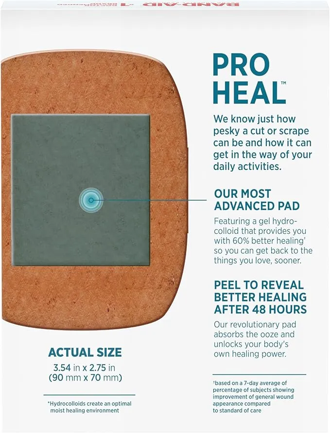 Band-Aid Pro Heal Hydrocolloid Bandages Extra Large 5ct