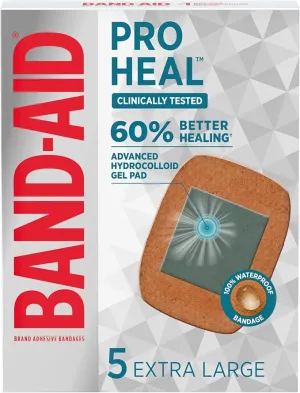 Band-Aid Pro Heal Hydrocolloid Bandages Extra Large 5ct