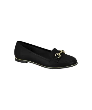 BEIRA RIO WOMEN LOAFERS WITH GOLD DETAIL