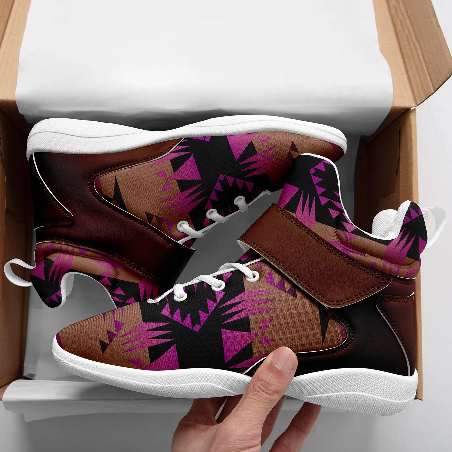 Between the Mountains Berry Ipottaa Basketball / Sport High Top Shoes