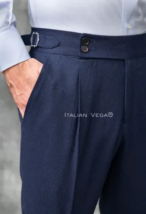 Blue Signature Flannel Gurkha Pants by Italian Vega® (Winter Edition)