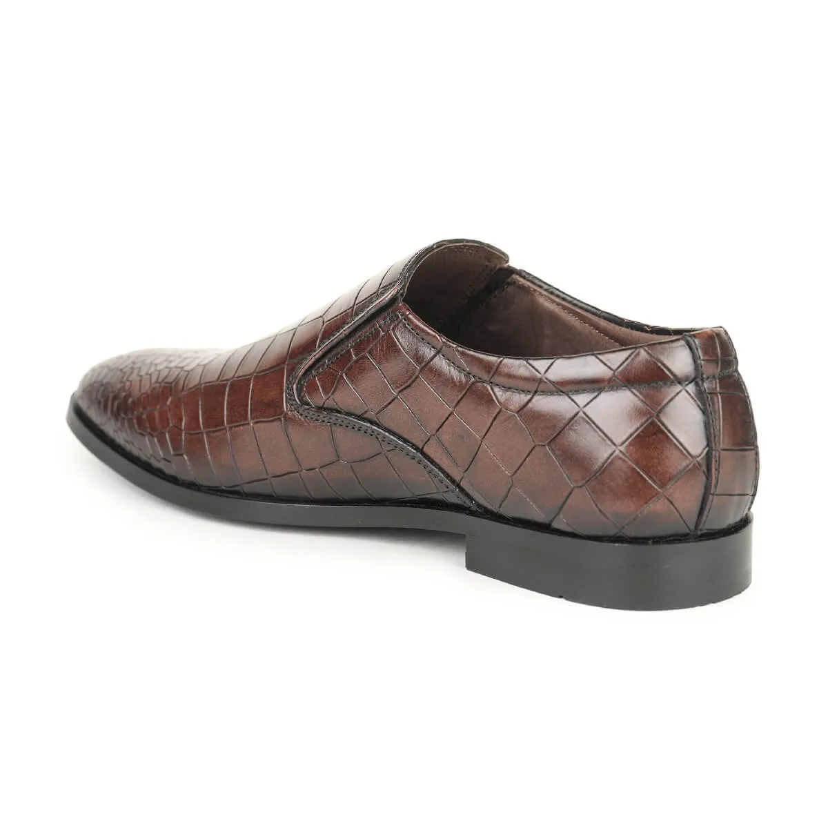 Britmen CP-11 Exotic Crocodile Print Loafers