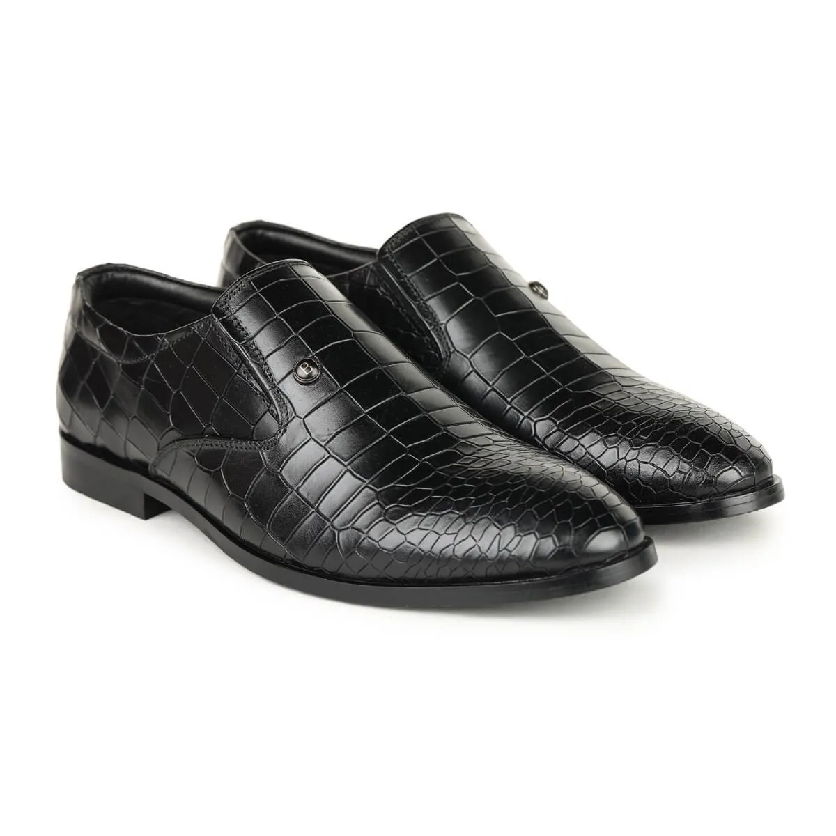 Britmen CP-11 Exotic Crocodile Print Loafers