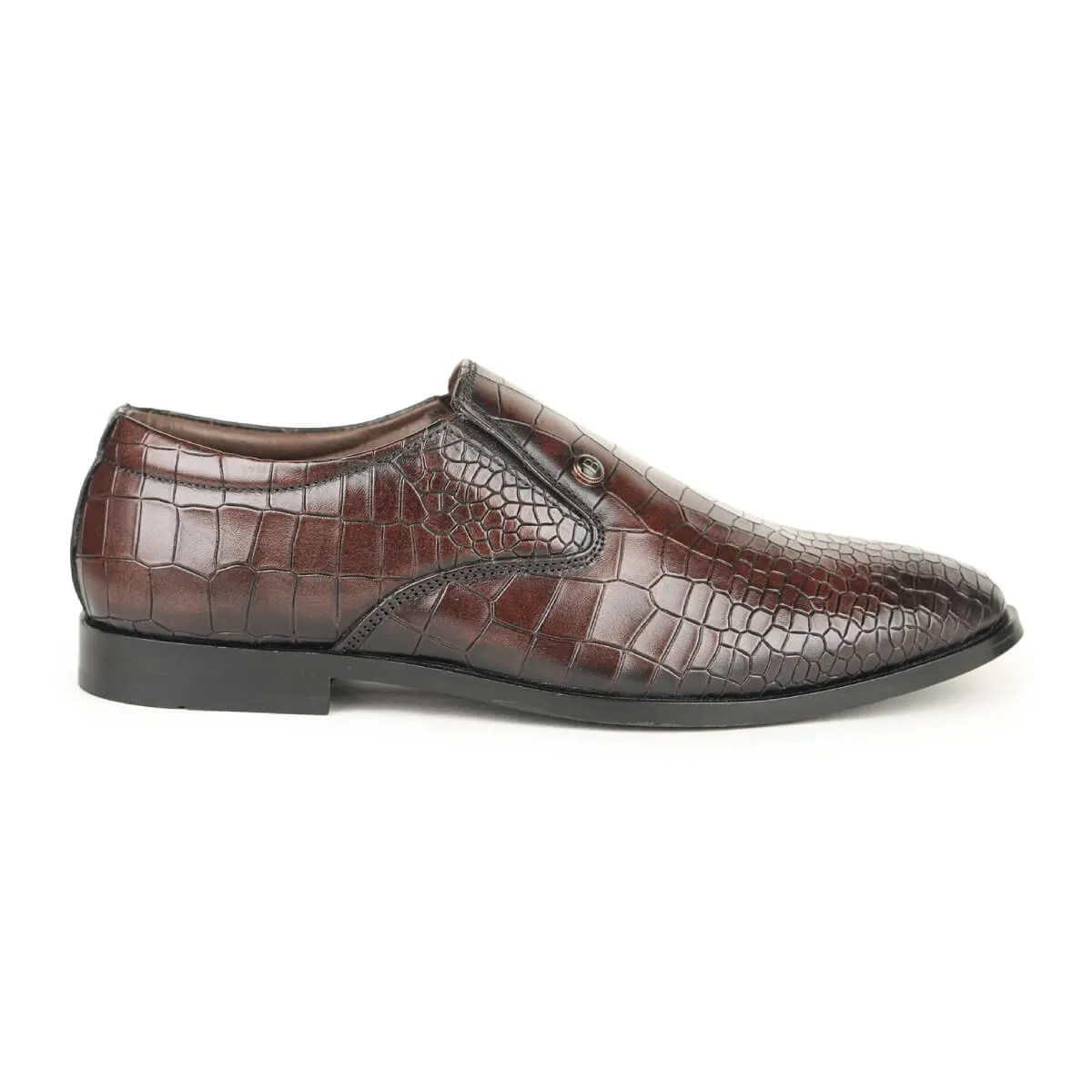 Britmen CP-11 Exotic Crocodile Print Loafers