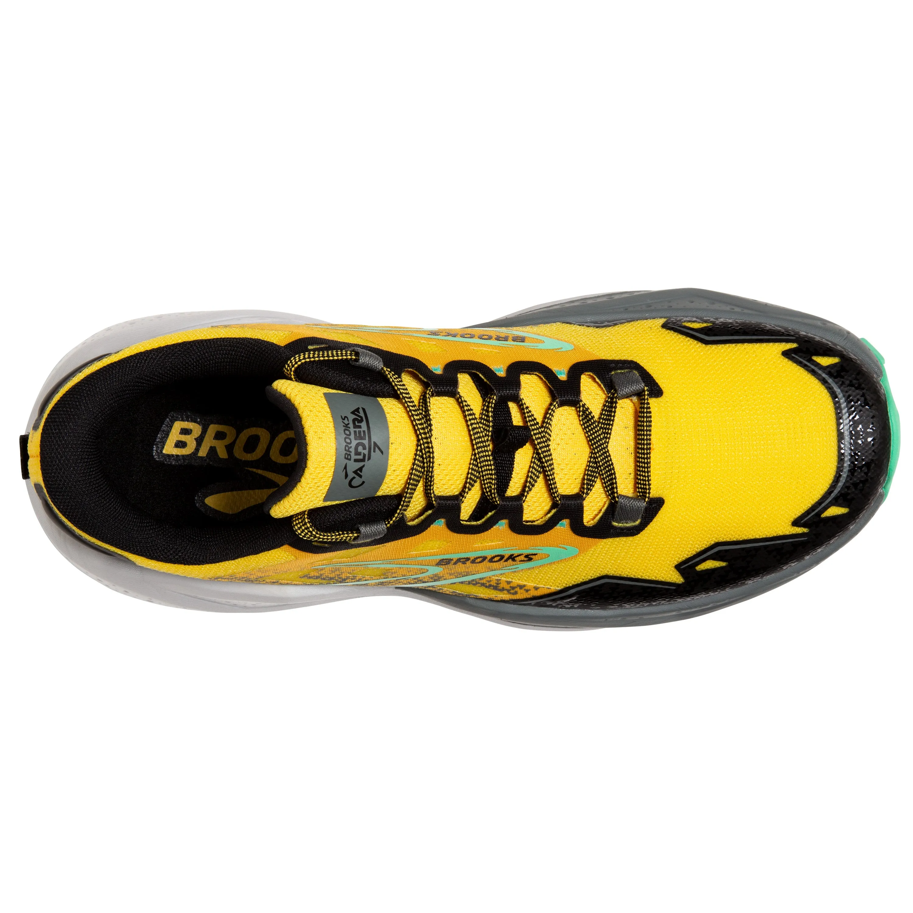 Brooks Mens Trainer Caldera 7 Lemon Chrome/Black/Springbud