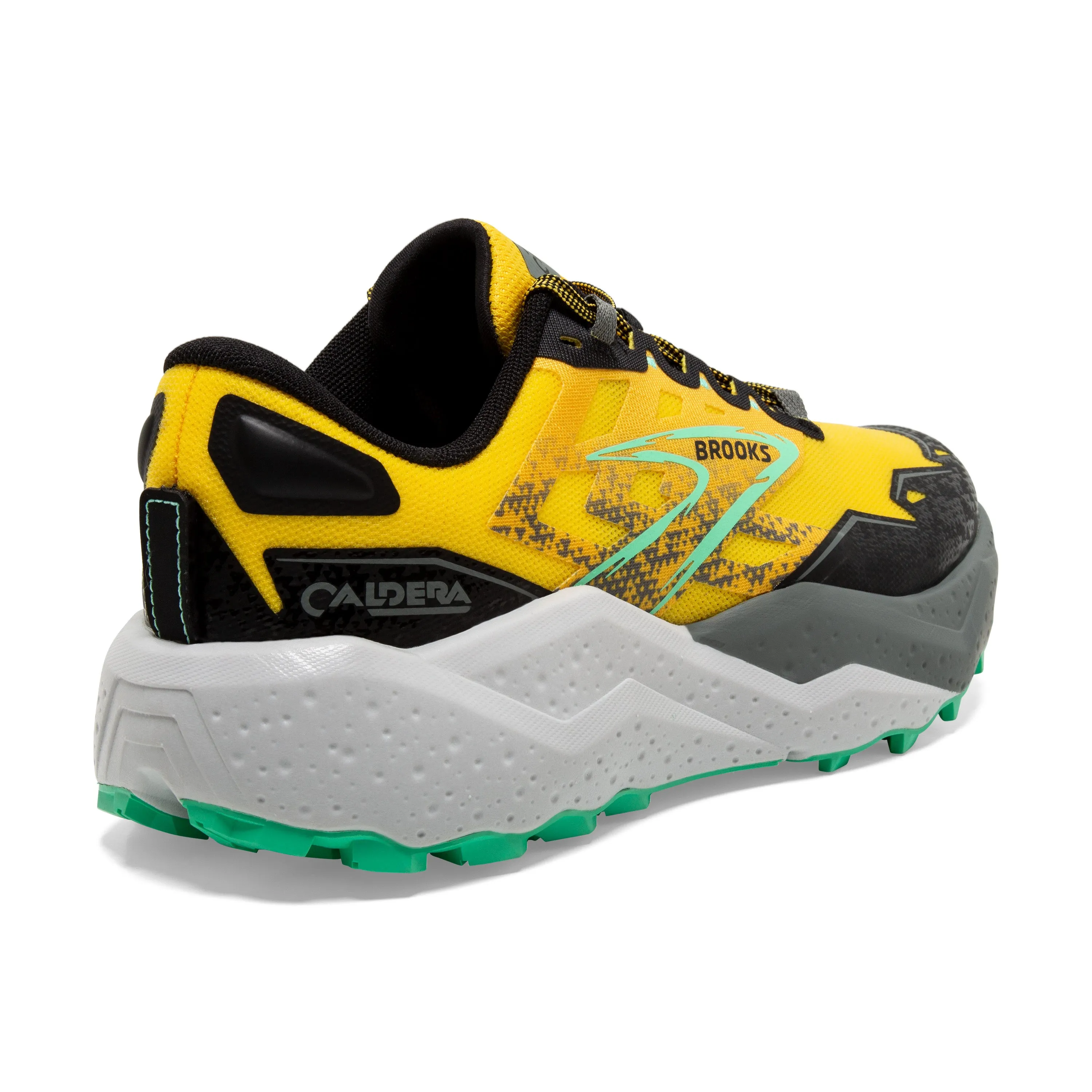 Brooks Mens Trainer Caldera 7 Lemon Chrome/Black/Springbud