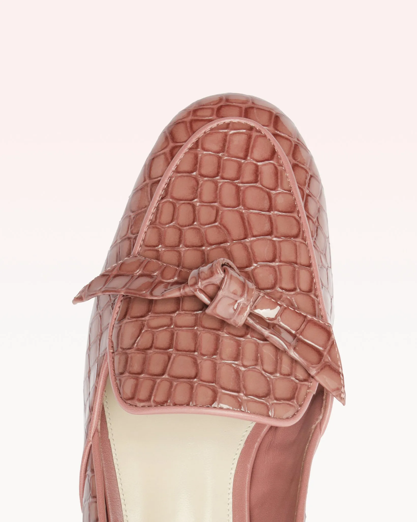 Clarita Belgian Crocco Loafer Clay