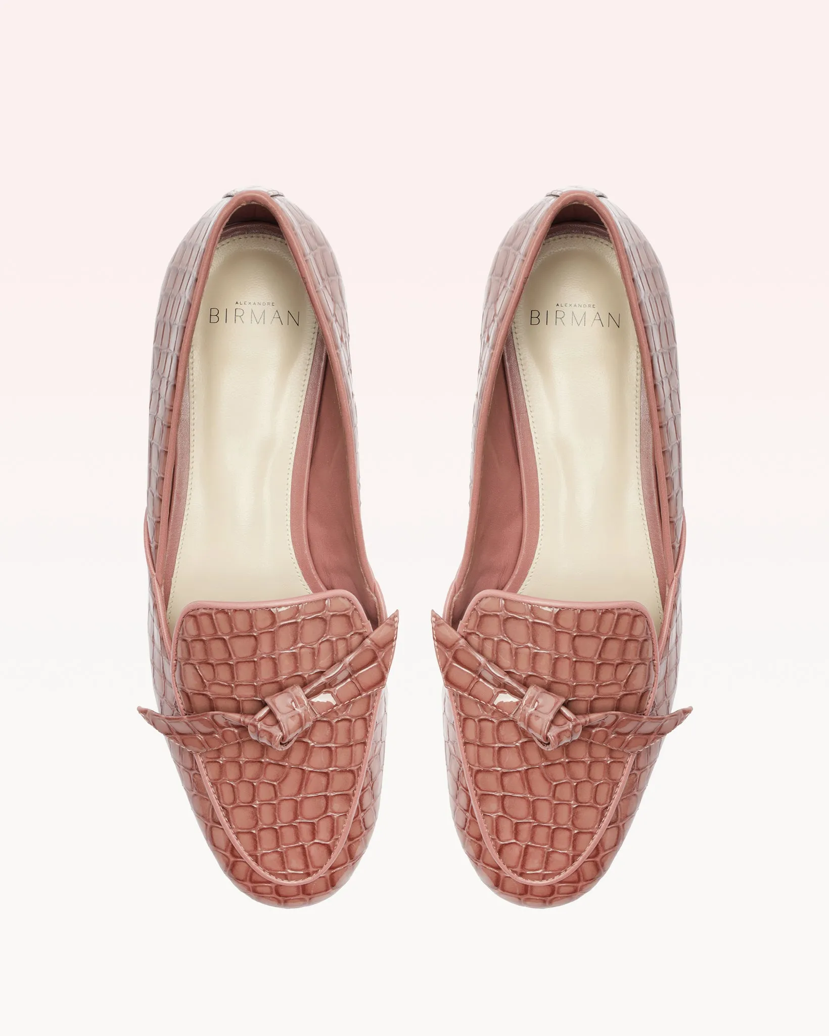 Clarita Belgian Crocco Loafer Clay