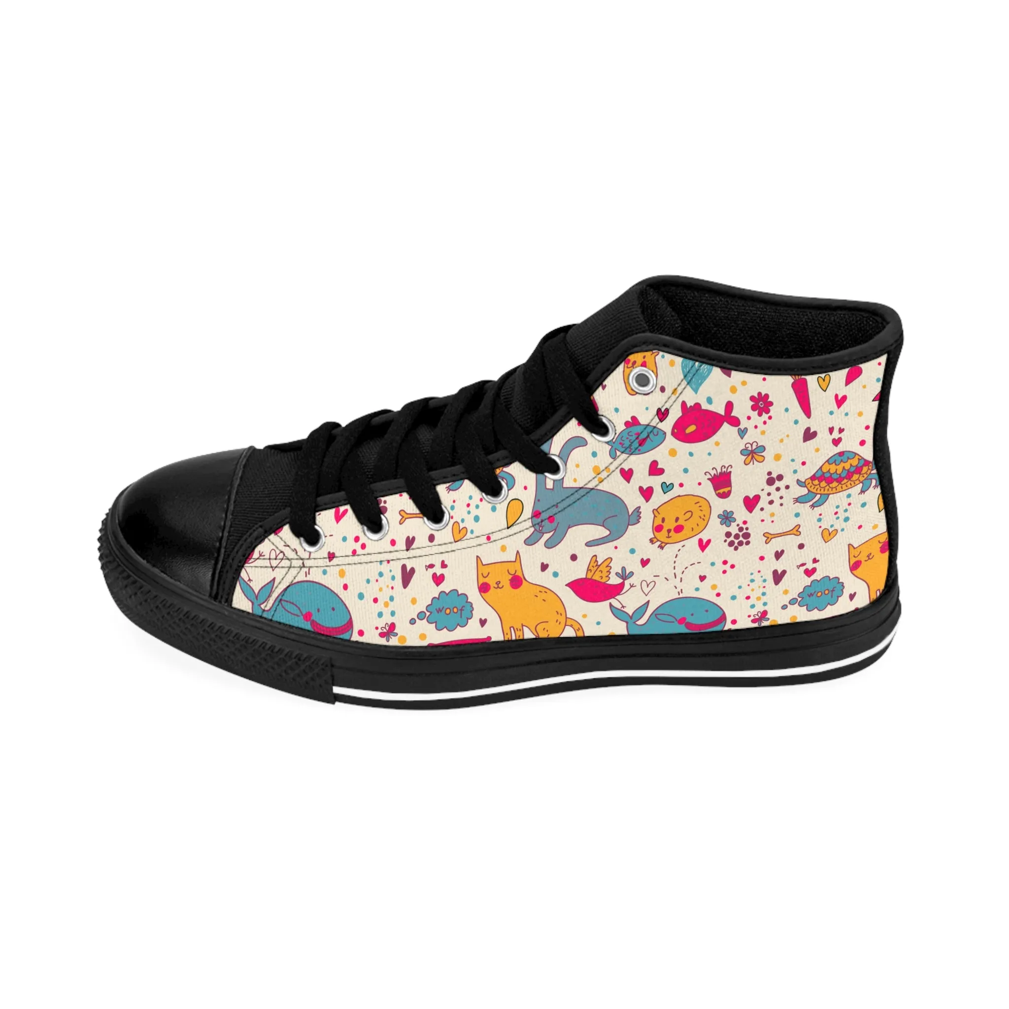 Colorful Animals Men's Classic Sneakers