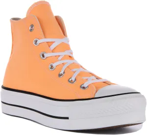 Converse All Star Lift A03052C In Orange For Women