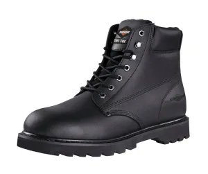 Diamondback Work Boots, 9, Medium W, Black, Leather Upper, Lace-Up, Steel Toe, With Lining :PR: QUANTITY: 1