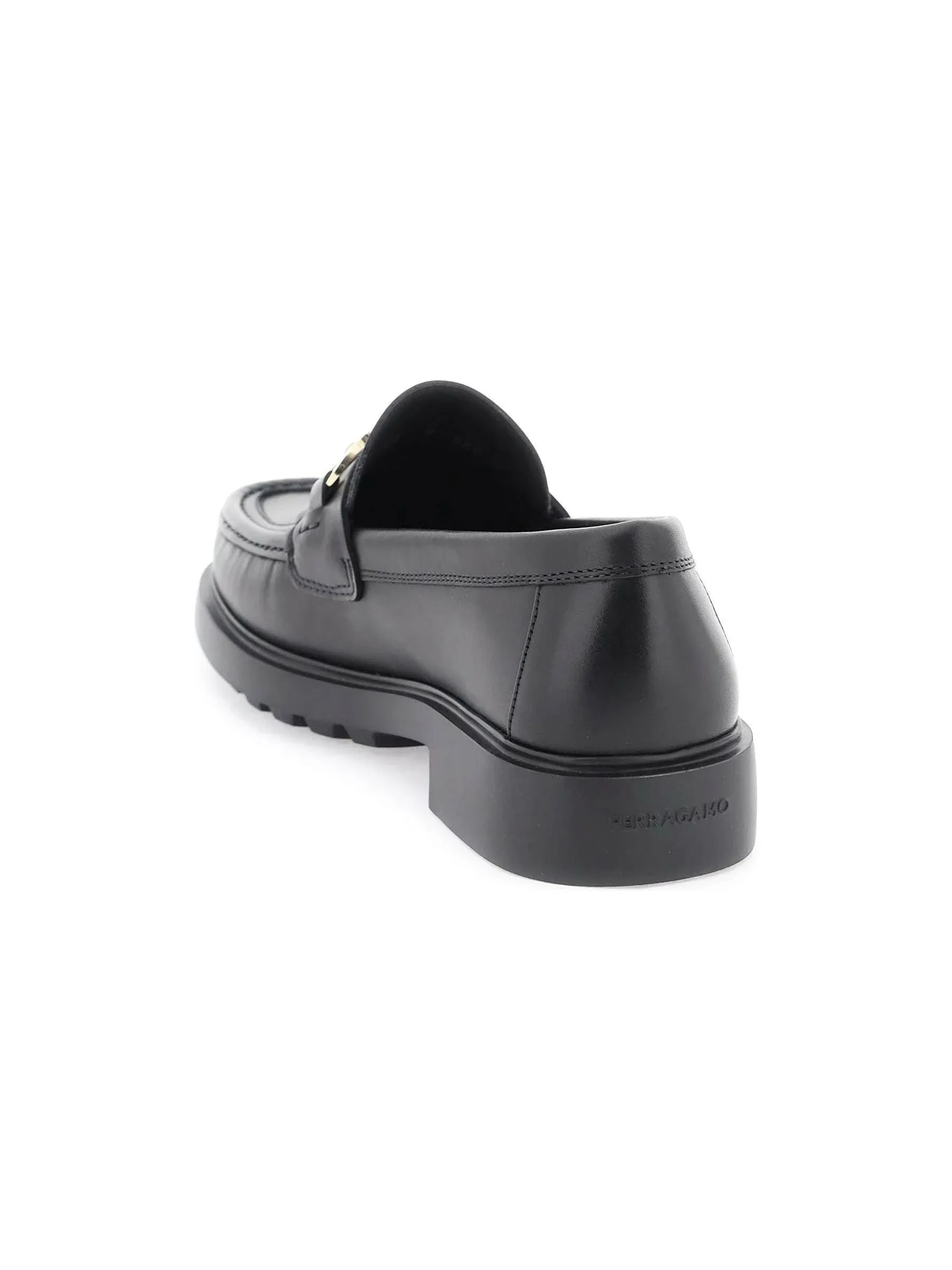 Duglas Chunky Leather Loafers