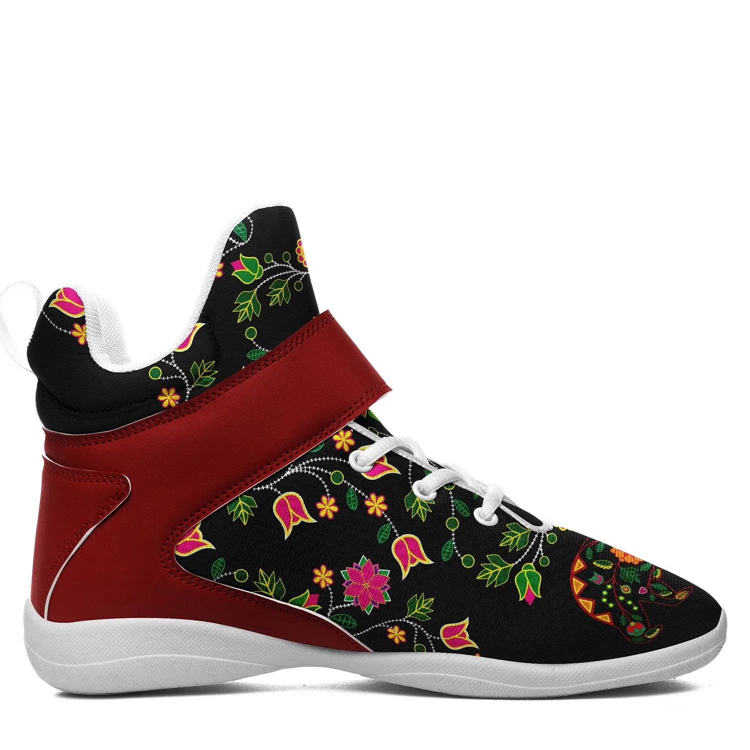 Floral Bear Kid's Ipottaa Basketball / Sport High Top Shoes