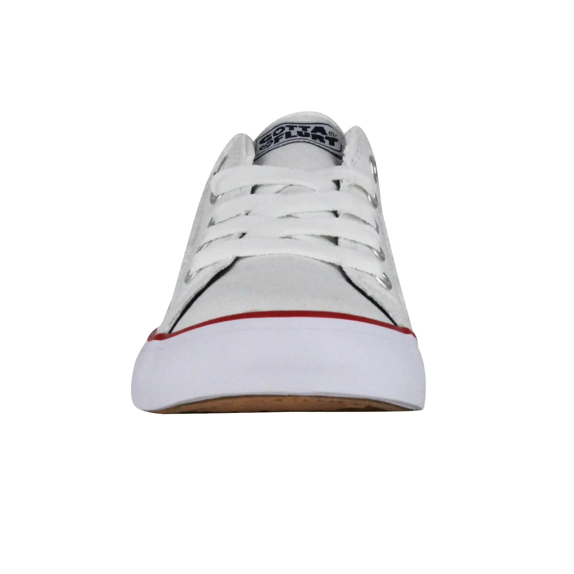 Gotta Flurt Women's Classic II White Canvas Low-Top Sneaker