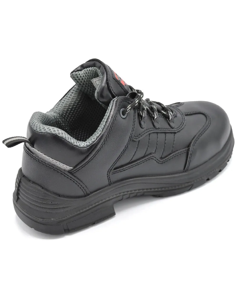 Grafters Super Wide Steel Toe Cap Leather Safety Trainers