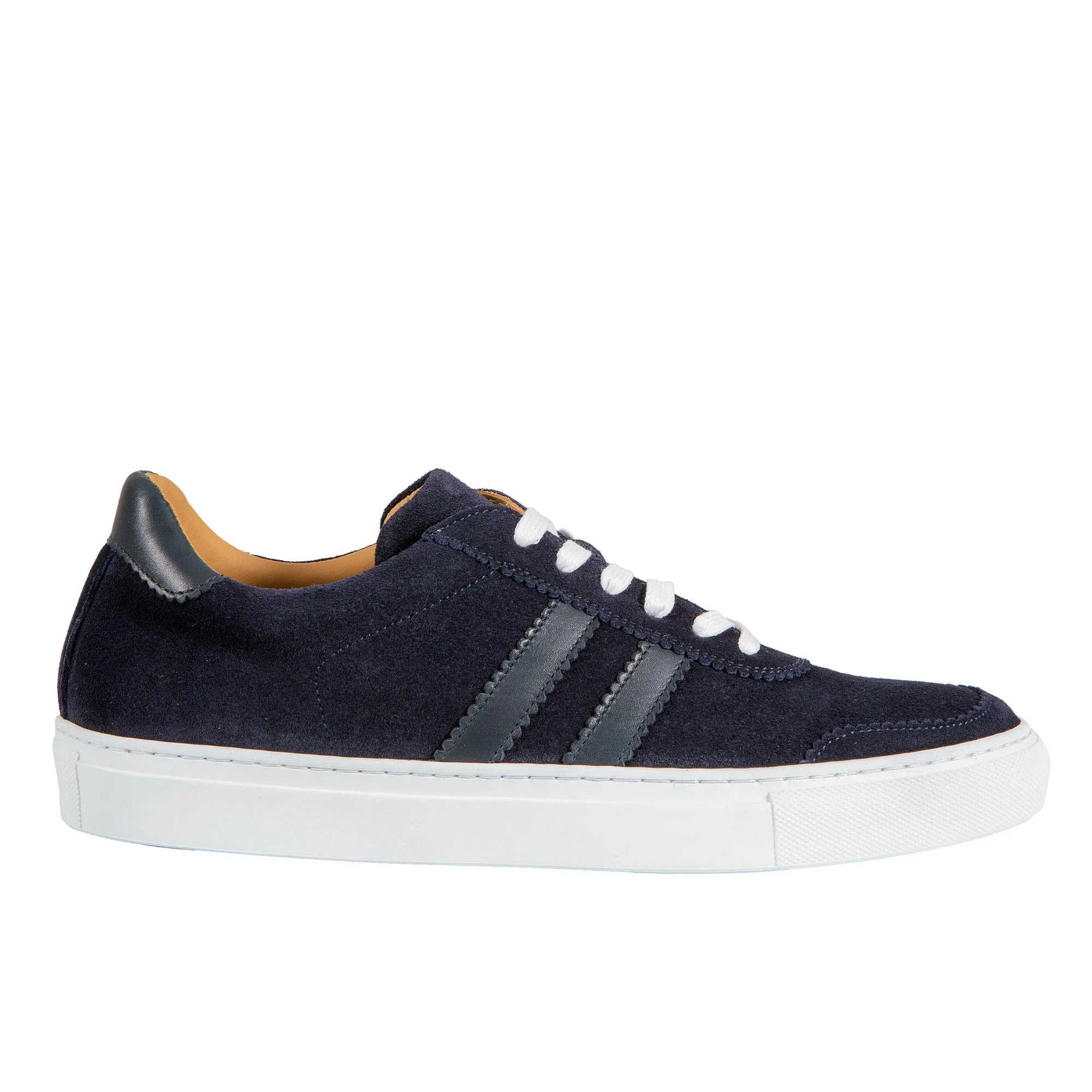 HENRY SARTORIAL Suede Leather Sneakers NAVY