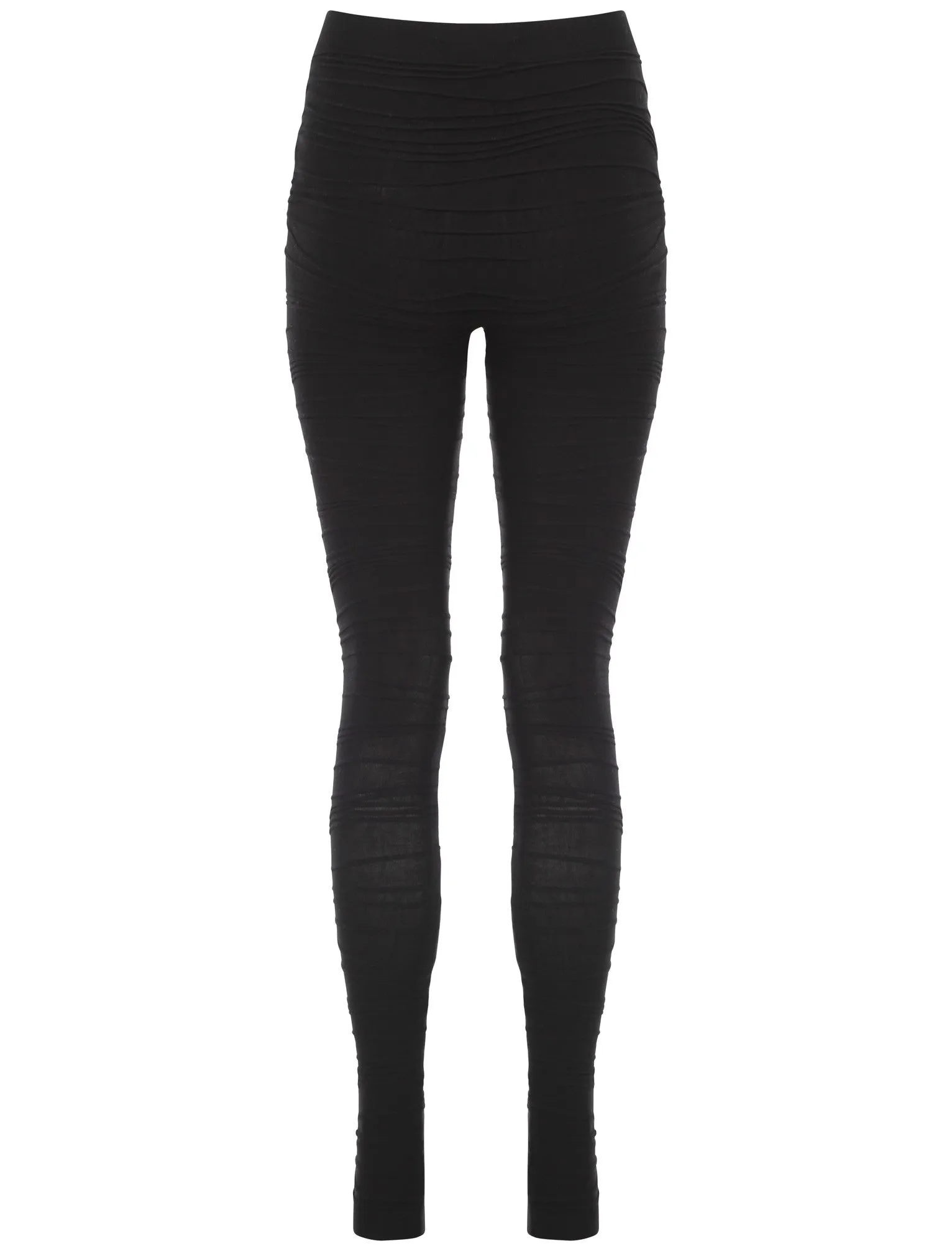 Jasmine ruched effect leggings in black