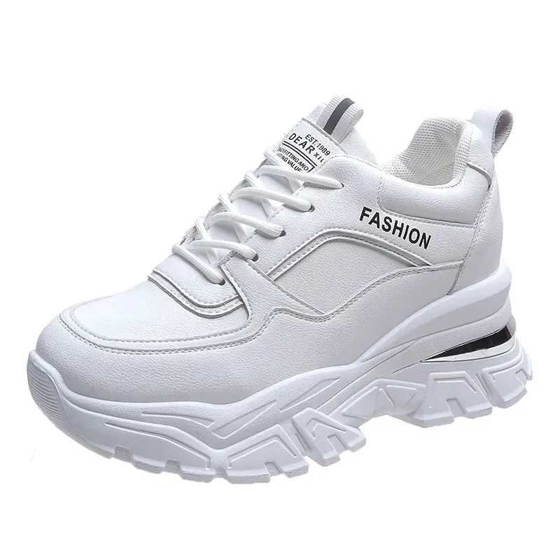 Joskaa 2024 New Designer White Platform Sneakers