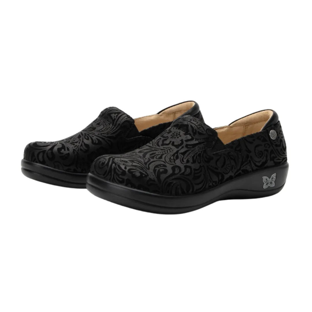 Keli - Black Emboss Paisley