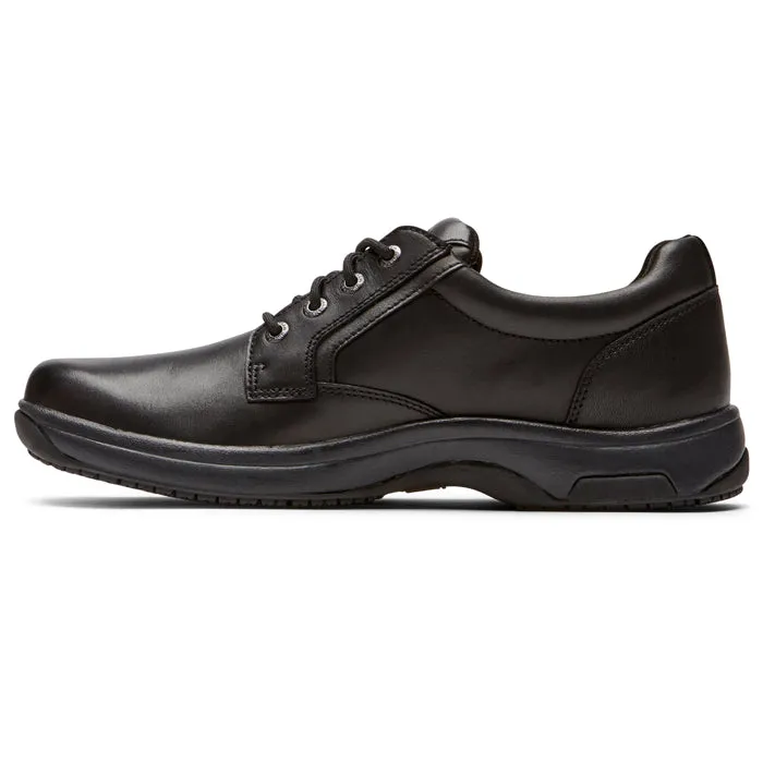 Mens Dunham 8000 Service Plain Toe Oxfords Black