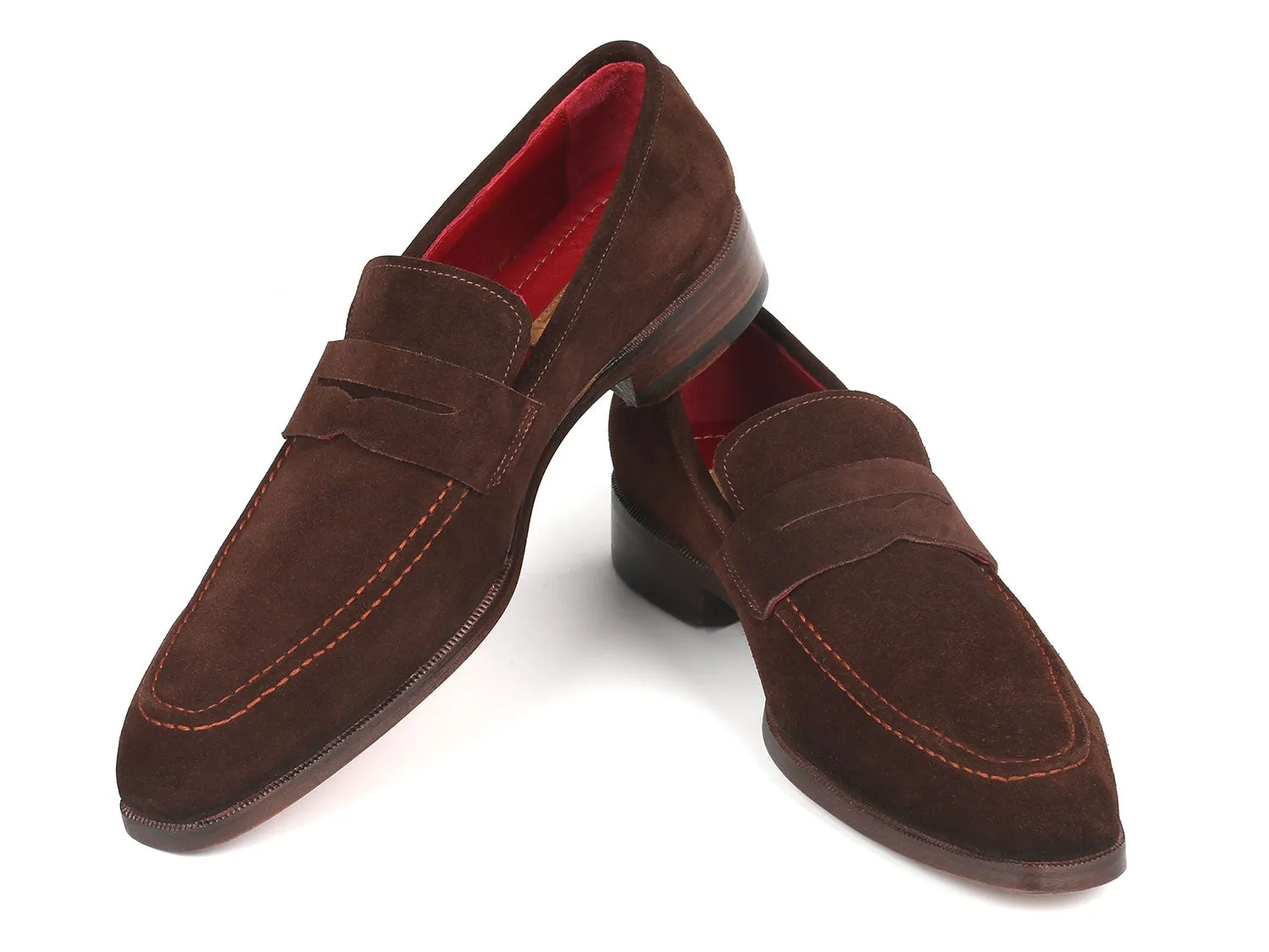 Paul Parkman Men's Brown Suede Loafers