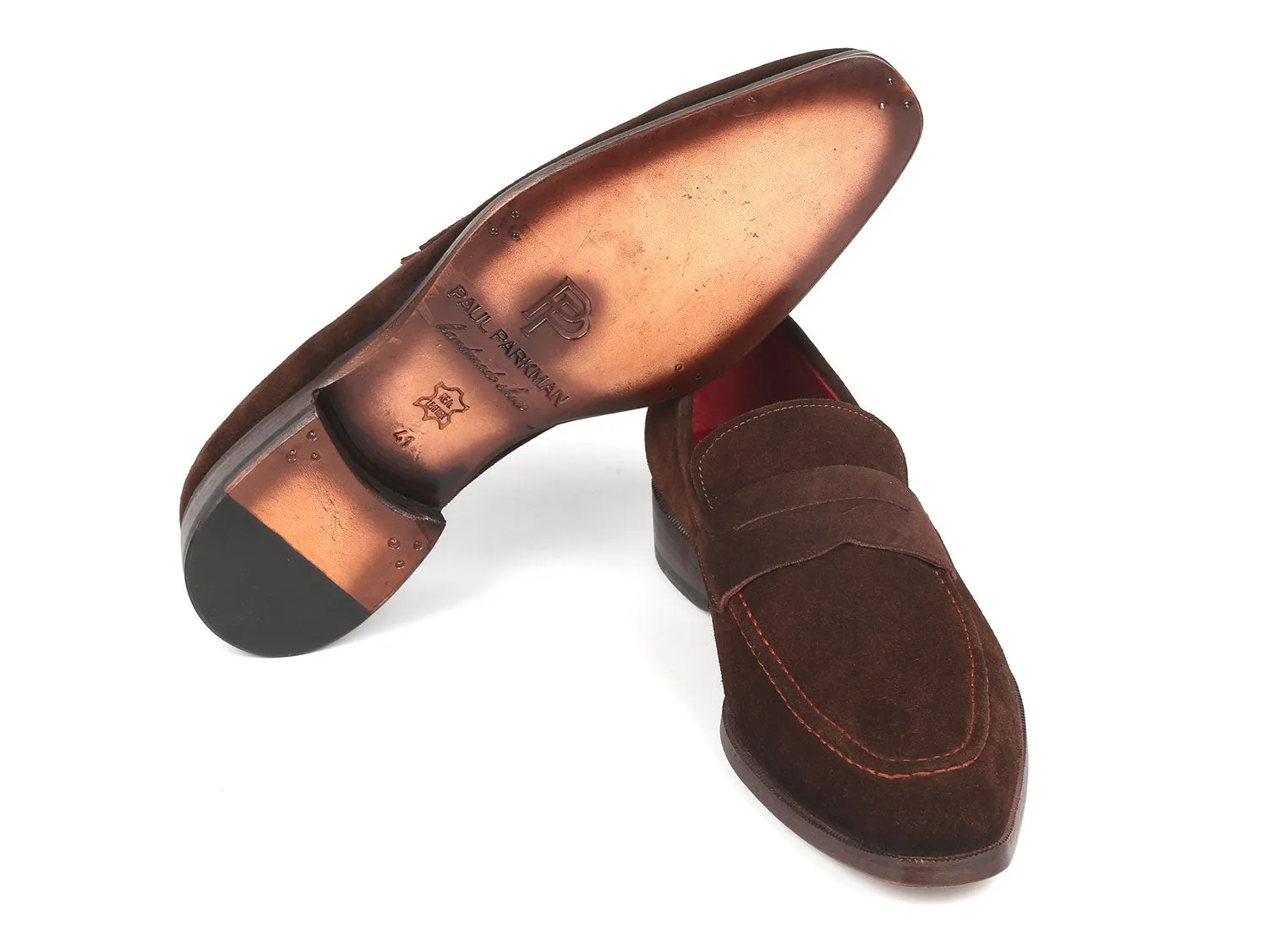 Paul Parkman Men's Brown Suede Loafers