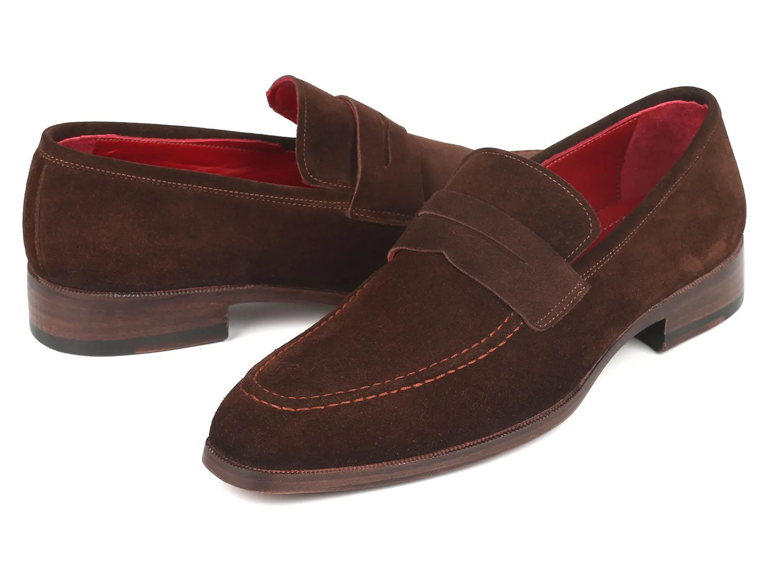 Paul Parkman Men's Brown Suede Loafers