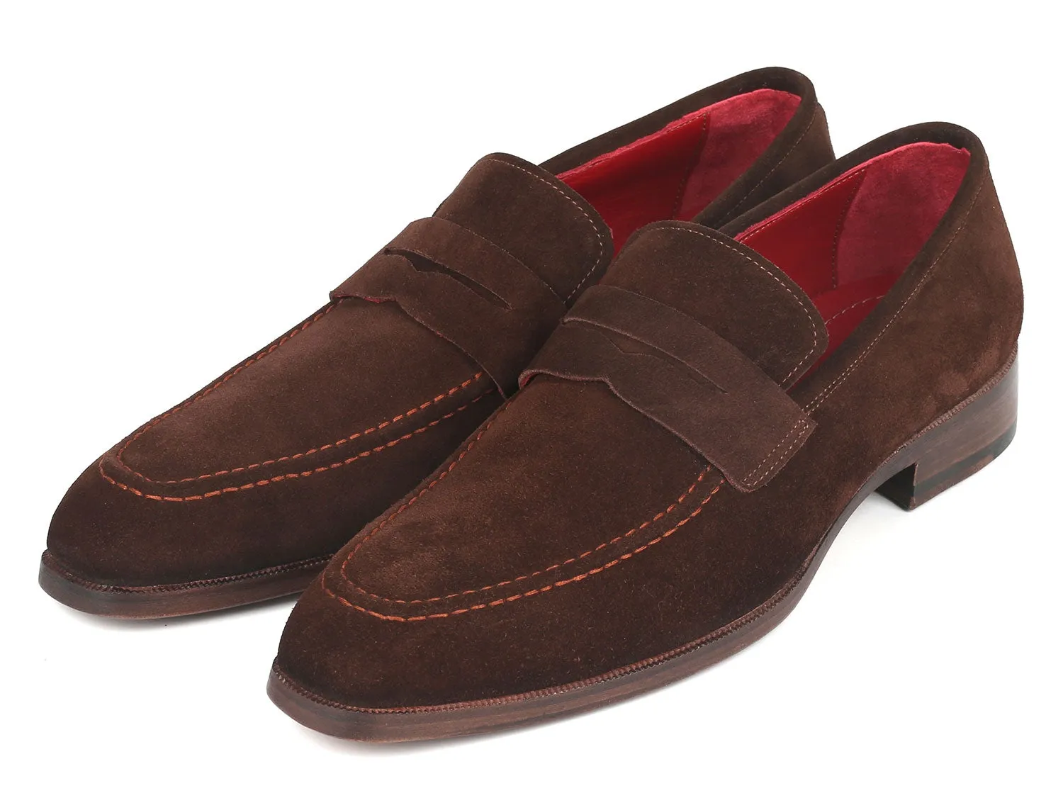 Paul Parkman Men's Brown Suede Loafers