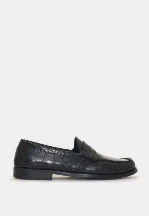 Rhude Croc Loafer Black Croc