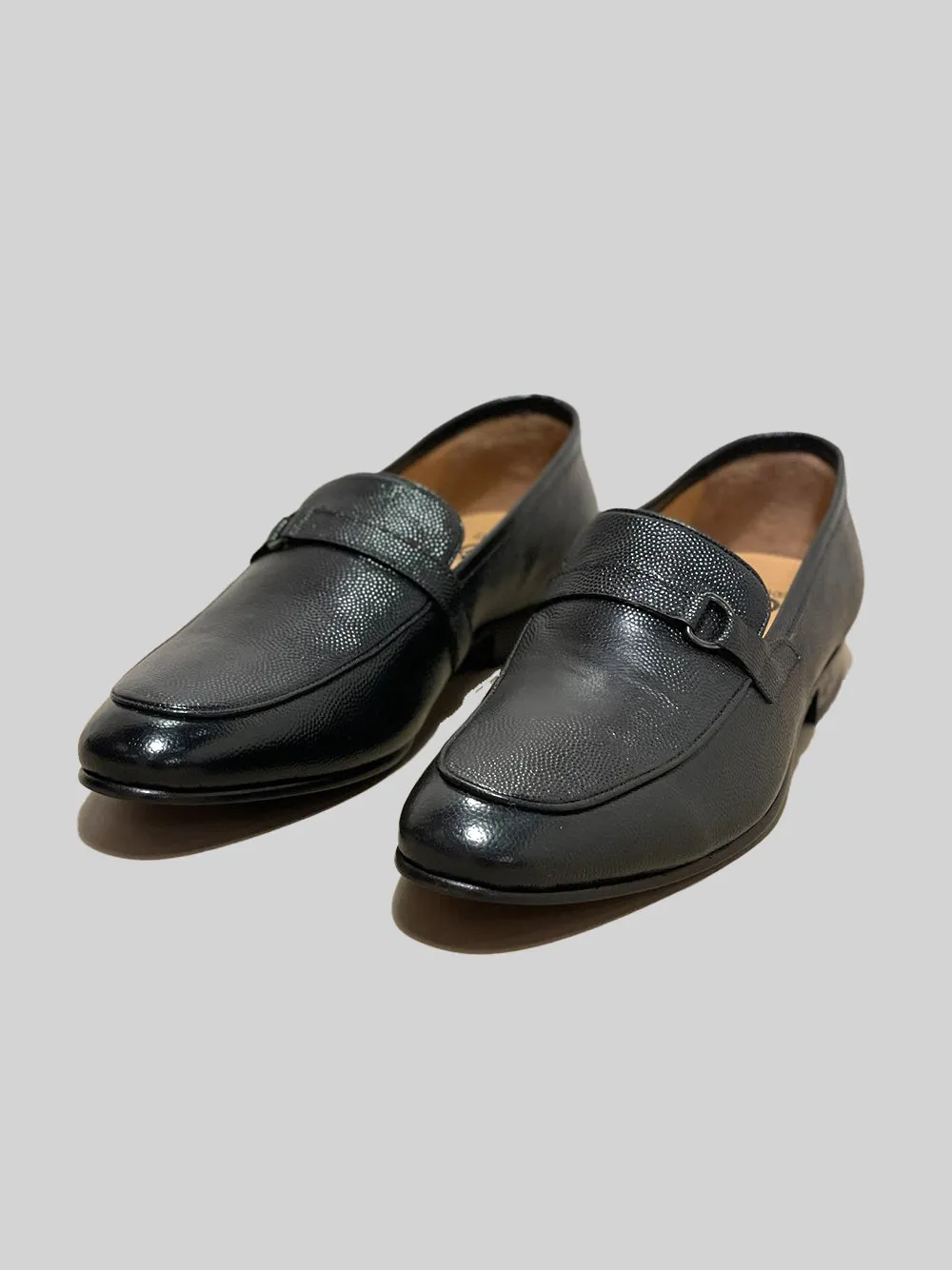 Single Rhodes Loafer - Pebble Grain Black