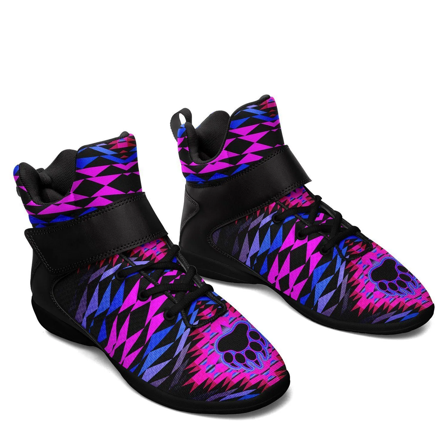 Sunset Bearpaw Blanket Pink Ipottaa Basketball / Sport High Top Shoes - Black Sole