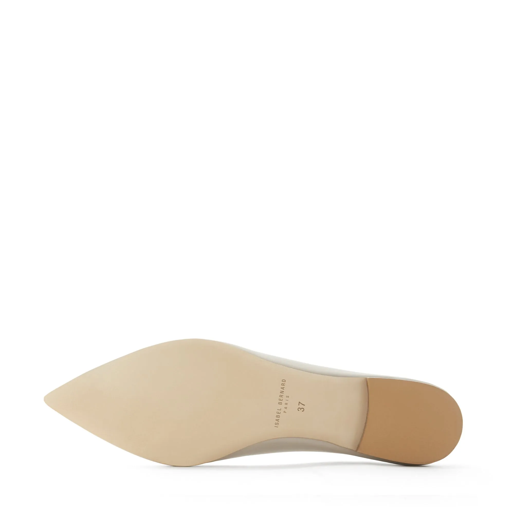 Vendôme Elita taupe calfskin leather ballerinas