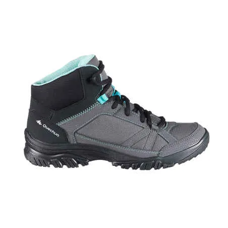 Women's walking boots - nh100 mid